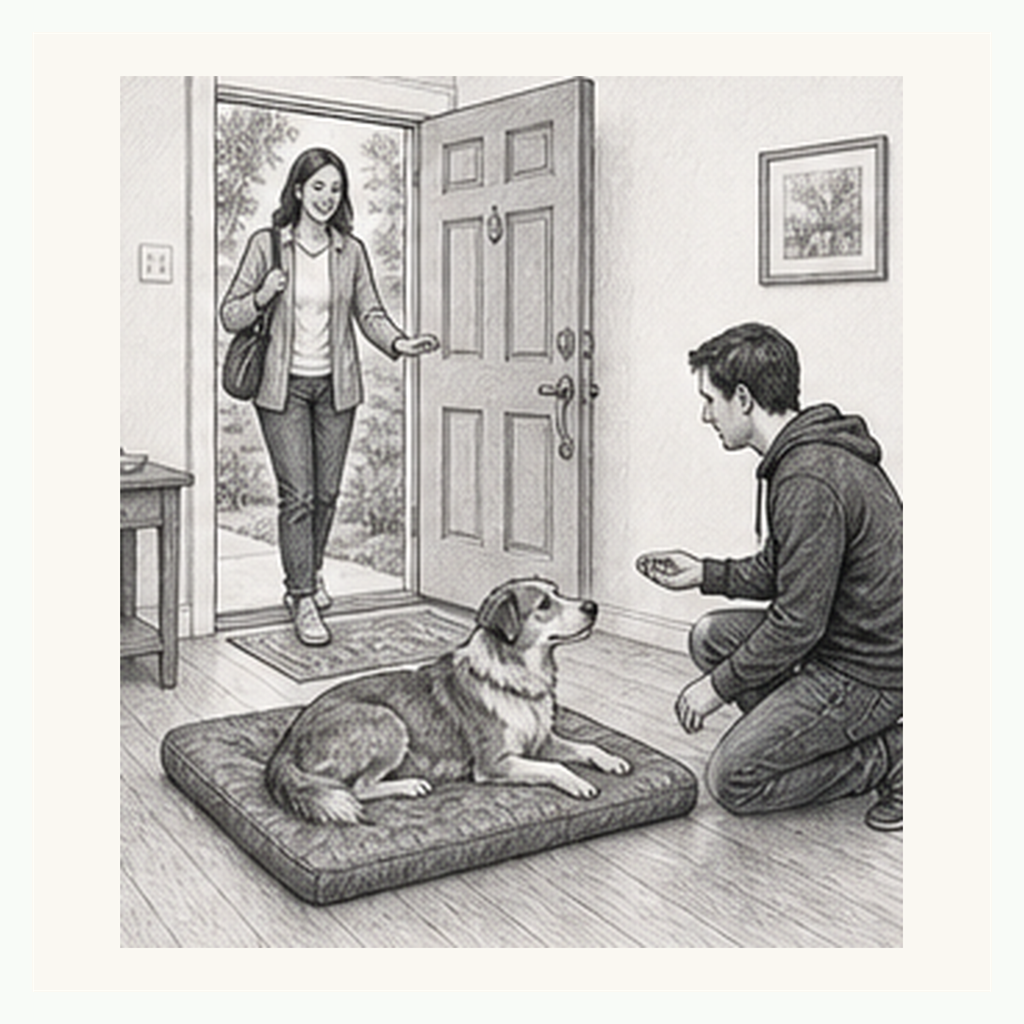 Detailed sketch demonstrating Guest Entry Calm Sequence