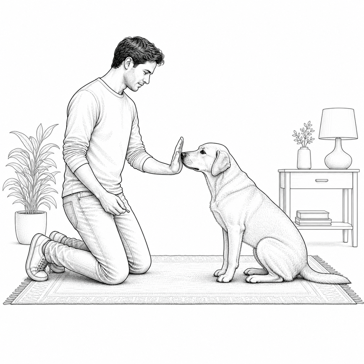 Sketch demonstrating Hand Touch Introduction